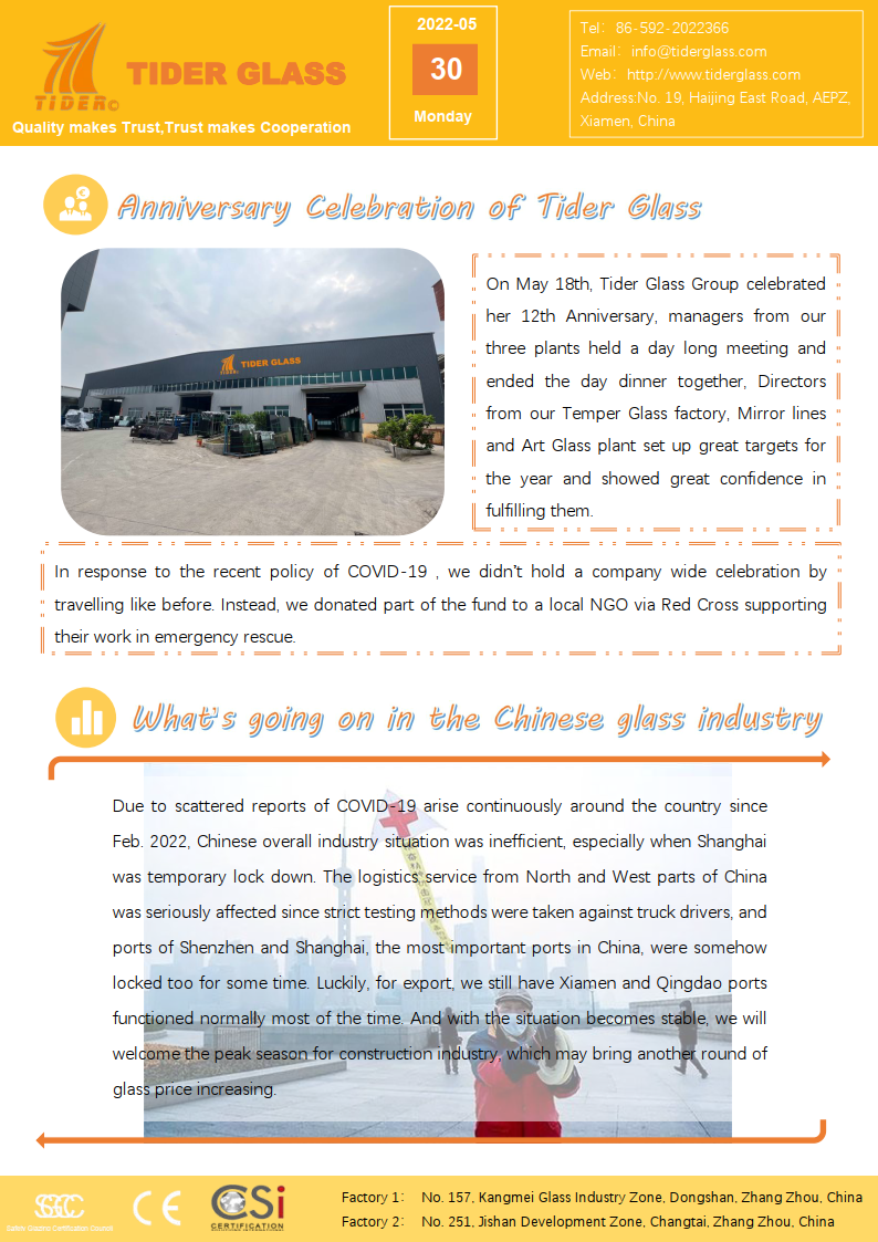 Tider Newsletter 2022-05